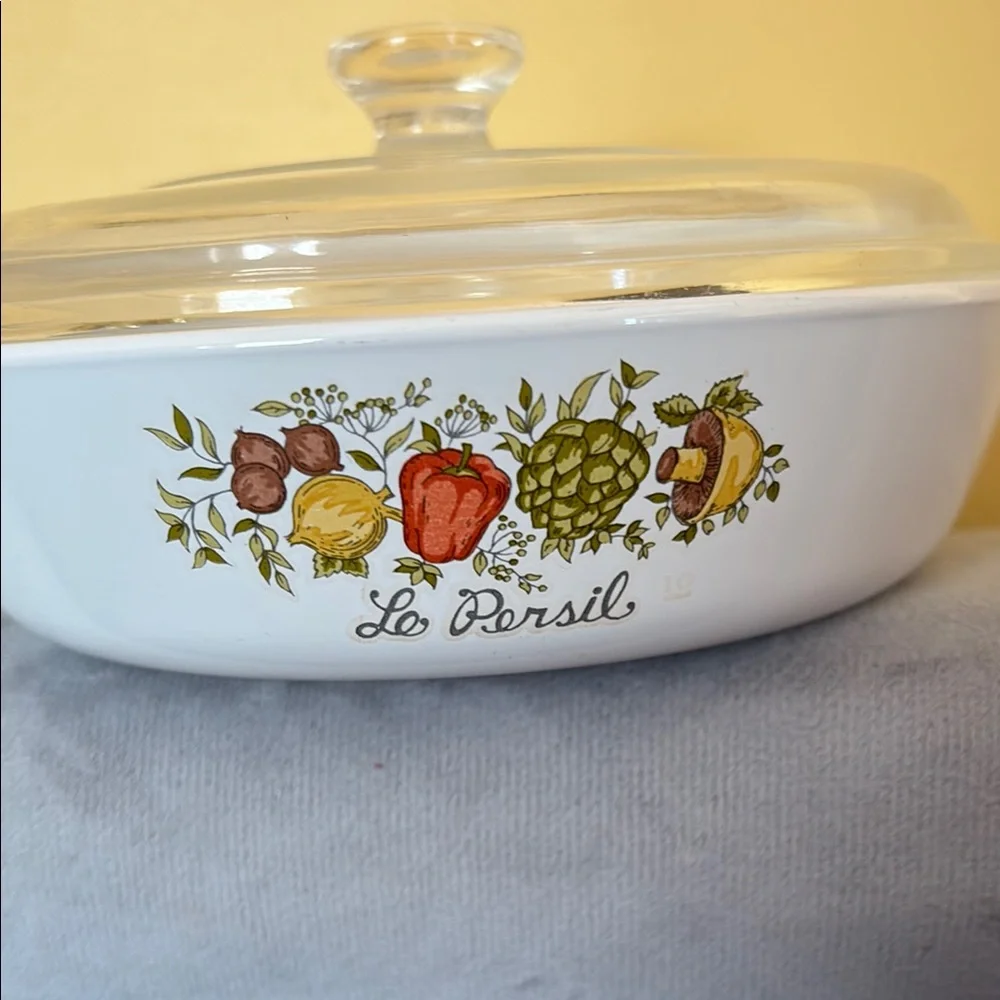 Corningware Skillet with Lid Spice of Life le Persil